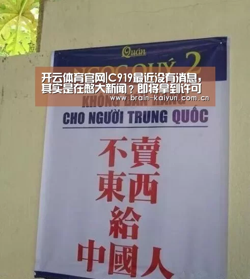 开云体育官网|C919最近没有消息,其实是在憋大新闻?即将拿到许可证(图1) 开云体育中国官网