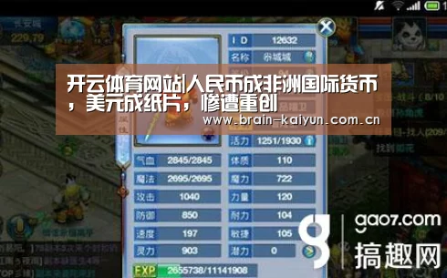 开云体育网站|人民币成非洲国际货币,美元成纸片,惨遭重创(图1) 开云体育网站